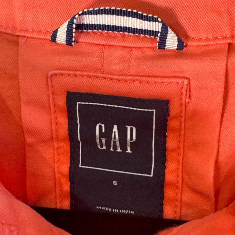 GAP Coral Utility Jacket Womens S Button Up Casual Coastal Chic Minimalist Style - Picture 4 of 11